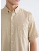 LCWAIKIKI Classic Bej Regular Fit Poplin Erkek Gömlek