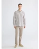 LCWAIKIKI Classic Gri Regular Fit Ekose Gabardin Erkek Gömlek