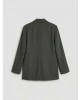 LCWAIKIKI Classic Gri Kruvaze Yaka Kadın Blazer Ceket