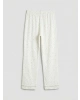 LCW DREAM Ekru Gömlek Yaka Çiçekli Kadın Pijama Takım
