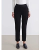 LCW Modest Siyah Beli Lastikli Krep Kadın Pantolon