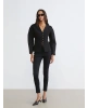 LCW Vision Siyah V Yaka Peplum Kadın Hırka