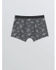 LCW Kids Gri Baskılı Erkek Çocuk Boxer 3lü