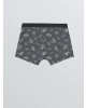 LCW Kids Gri Baskılı Erkek Çocuk Boxer 3lü