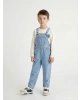 LCW Kids Indigo Kare Yaka Erkek Çocuk Jean Salopet