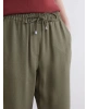 LCWAIKIKI Classic Haki Beli Lastikli Kadın Pantolon