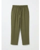 LCWAIKIKI Classic Haki Beli Lastikli Kadın Pantolon