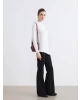 LCW Modest Siyah Beli Lastikli Ispanyol Paça Kadın Pantolon