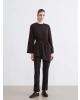 LCW Modest Kahverengi Yüksek Bel Slim Fit Kadın Pantolon