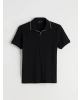 LCWAIKIKI Classic Siyah Polo Yaka Erkek Tişört
