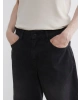XSIDE Siyah Loose Fit Erkek Jean Şort