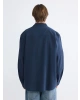 XSIDE Lacivert Regular Fit Poplin Erkek Gömlek