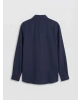 XSIDE Lacivert Regular Fit Poplin Erkek Gömlek