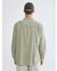 XSIDE Haki Regular Fit Poplin Erkek Gömlek