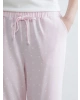 LCW DREAM Pembe Beli Lastikli Puantiyeli Kadın Pijama Alt