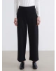 LCW Modest Siyah Beli Lastikli Geniş Paça Kadın Pantolon