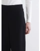 LCW Modest Siyah Beli Lastikli Geniş Paça Kadın Pantolon