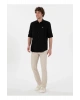 U.S. Polo Assn. U.S. Polo Assn. Comfort Fit Gömlek Yaka Siyah Erkek Gömlek ENZO