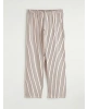 LCW Young Pembe Gömlek Yaka Çizgili Kadın Pijama Takım
