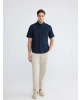 LCWAIKIKI Classic Lacivert Regular Fit Poplin Erkek Gömlek