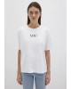 Mavi Logo Baskılı Beyaz Tişört