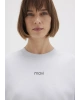 Mavi Logo Baskılı İnterlok Mavi Tişört