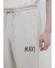 Mavi Logo Baskılı Gri Eşofman Altı
