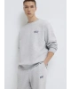 Mavi Logo Baskılı Gri Sweatshirt