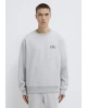 Mavi Logo Baskılı Gri Sweatshirt