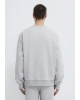 Mavi Logo Baskılı Gri Sweatshirt
