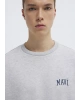 Mavi Logo Baskılı Gri Sweatshirt