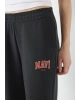 Mavi Logo Baskılı Antrasit Eşofman Altı