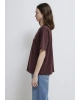 Mavi Jeans Baskılı Bordo Tişört
