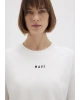 Mavi Logo Baskılı Beyaz Tişört