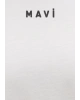 Mavi Logo Baskılı Beyaz Tişört