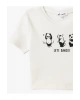 Koton Panda Baskılı Kısa Kollu Slim Fit Crop Tişört