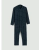 LC WAIKIKI Lacivert Standart Kalıp Ekose Erkek Pijama Takımı