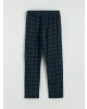 LC WAIKIKI Lacivert Standart Kalıp Ekose Erkek Pijama Takımı