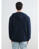 XSIDE Lacivert Kapüşonlu Erkek Fermuarlı Sweatshirt