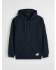 XSIDE Lacivert Kapüşonlu Erkek Fermuarlı Sweatshirt