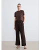LCW EVERYDAY Kahverengi Beli Lastikli Kadın Pantolon