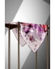 Vissona %100 Twill İpek Fırça Darbesi Desenli Mor - Pembe Renkli 90x90 Eşarp Dikim Şekli : El Dikişi