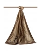 Vissona LÜKS MEDİNE İPEĞİ ÇİZGİLİ DESENLİ VİZON RENKLİ 75X195 KIRIŞMAZ ŞAL MOSS KREP DİKİŞ TİPİ İTALYAN