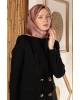 VİSSONA %100 Twill İpek Çizgi Desenli Soğan Kabuğu Renkli 90x90 Eşarp Dikim Şekli : El Dikişi