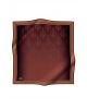 Vissona %100 Twill Barok Desenli Taba Renkli 90x90 Eşarp Dikim Şekli: El Dikişi