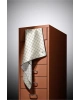 Vissona %100 Twill İpek Monogram Desenli Krem - Siyah Renkli 90x90 Eşarp Dikim Şekli : El Dikişi