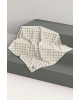 Vissona %100 Twill İpek Monogram Desenli Krem - Siyah Renkli 90x90 Eşarp Dikim Şekli : El Dikişi