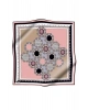 Vissona %100 Twill Türk Motifi Desenli Pudra - Bej Renkli 90x90 Eşarp Dikim Şekli: El Dikişi