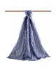 Vissona LÜKS MEDİNE İPEĞİ GEOMETRİK DESENLİ BEBE MAVİSİ RENKLİ 75X195 KIRIŞMAZ ŞAL MOSS KREP DİKİŞ TİPİ İTAL