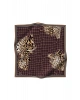Vissona %100 Twill İpek Leopar Desenli Sütlükahverengi Renkli 90x90 Eşarp Dikim Şekli : El Dikişi